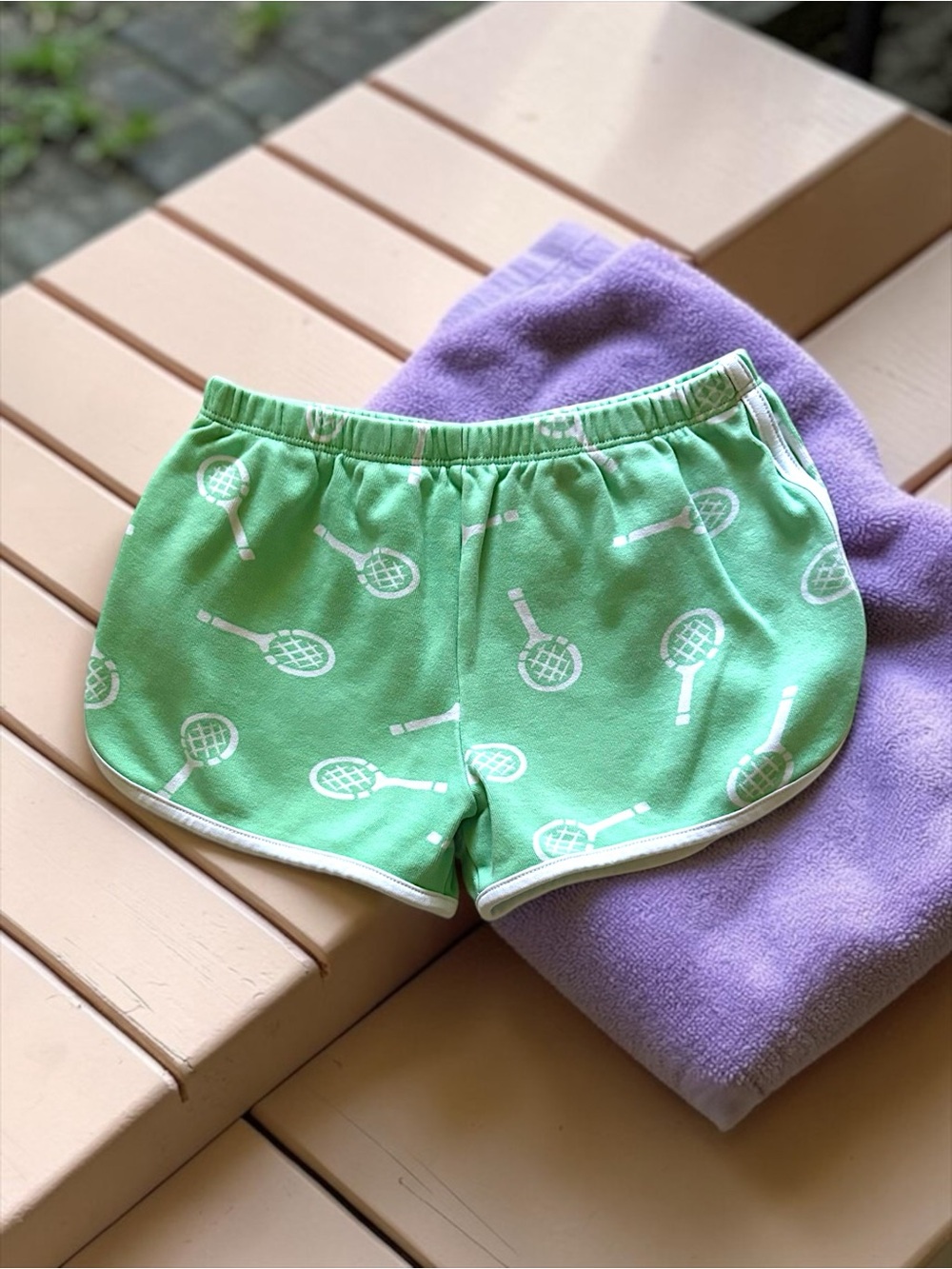 Beaufort Bonnet Company Girls Shorts Mint Tennis Pima Cotton Size 7